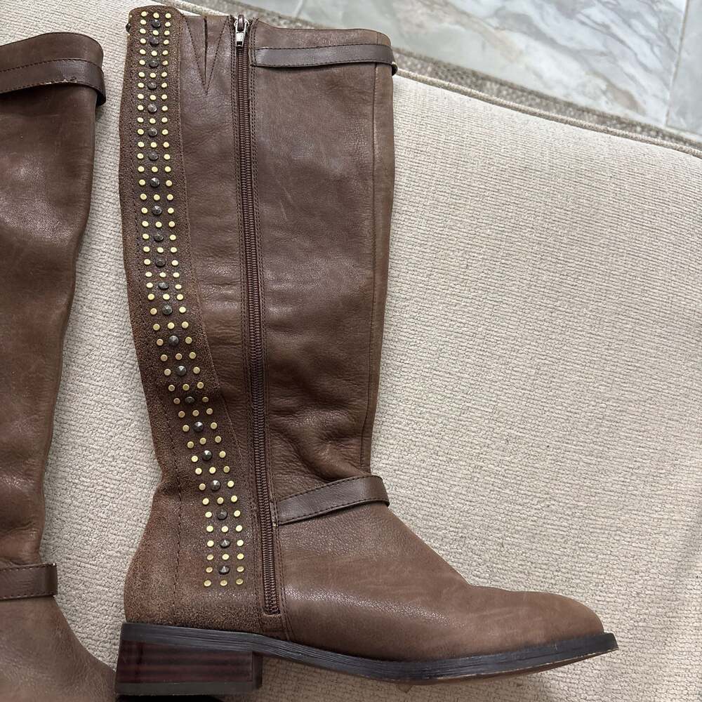 Jessica Simpson Ellister Studded Buckle Knee High Boots - Picture 3 of 8